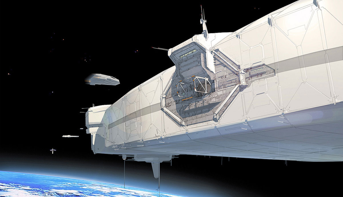 Space Station Docking Art from Fuse