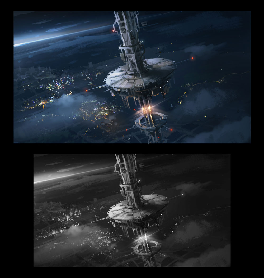 Space Station Art from Killer is Dead