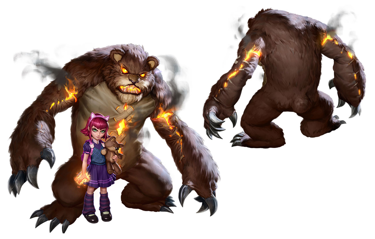 Annie and Tibbers Concept Art from League of Legends