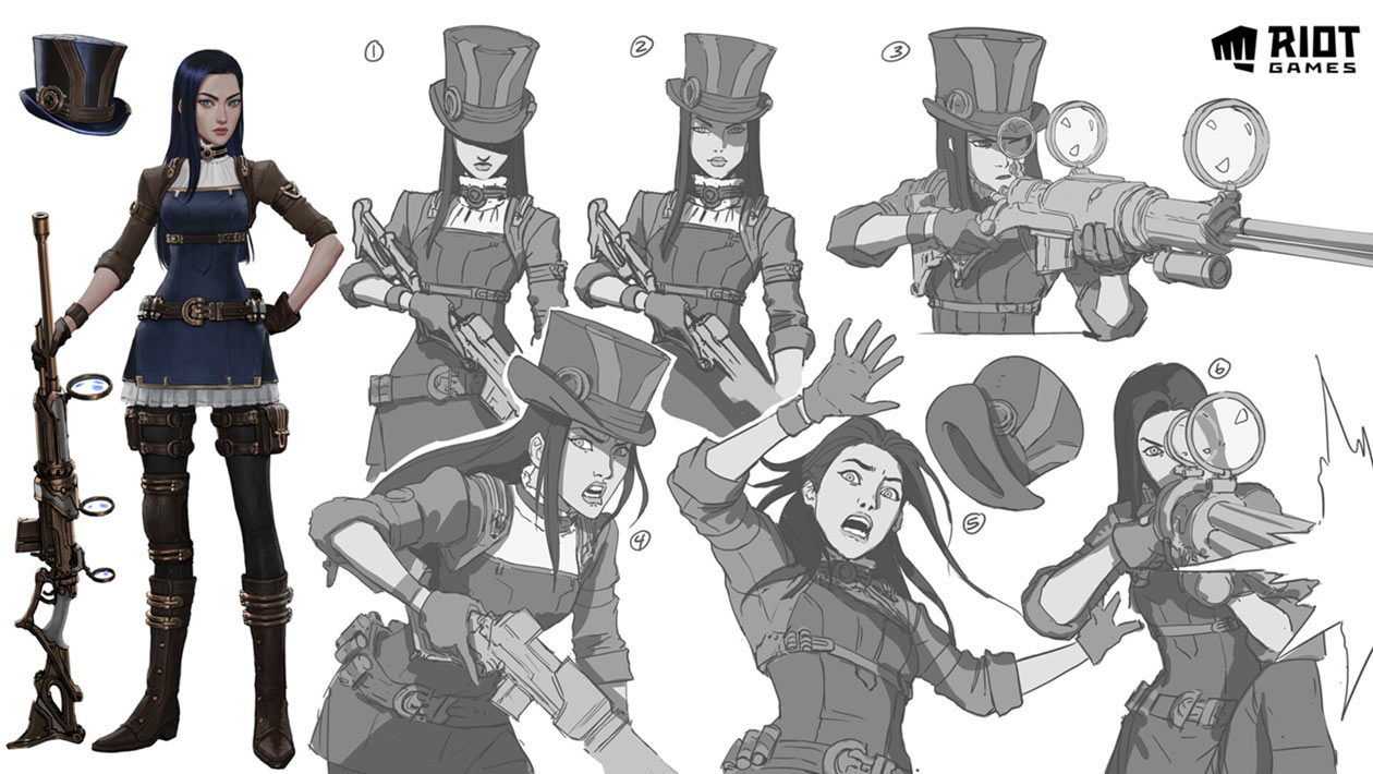 Caitlyn Expressions Art from League of Legends