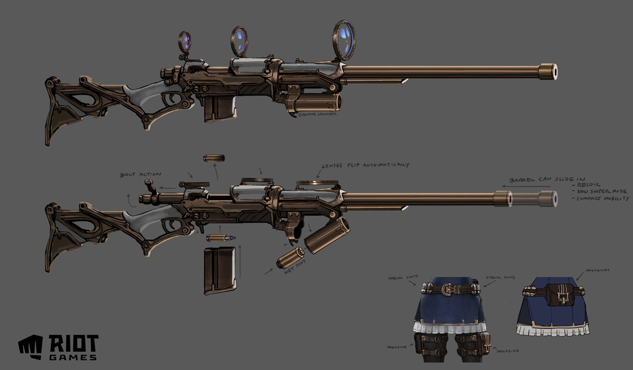 Caitlyn's Rifle Art from League of Legends