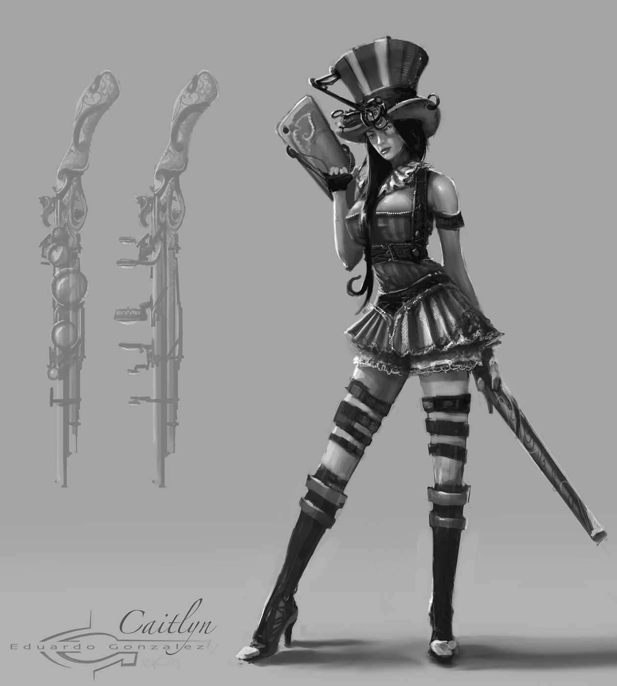 Caitlyn Art from League of Legends