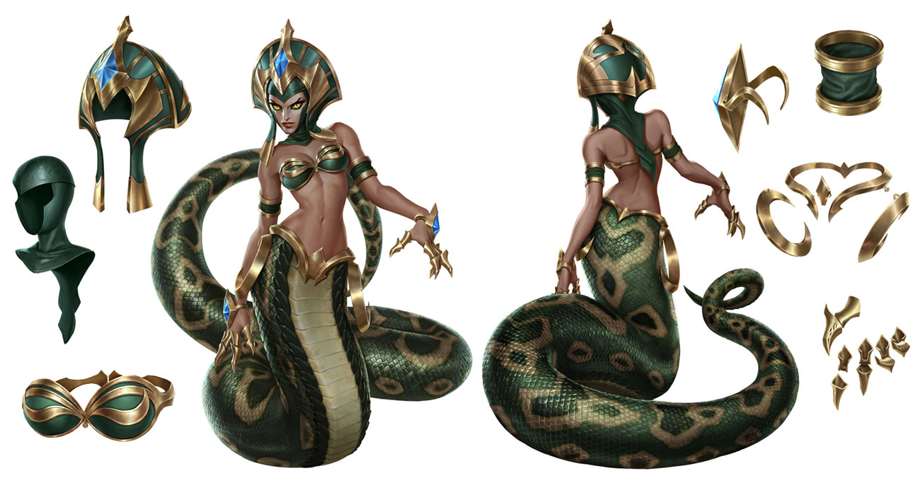 Cassiopea Concept Art from League of Legends