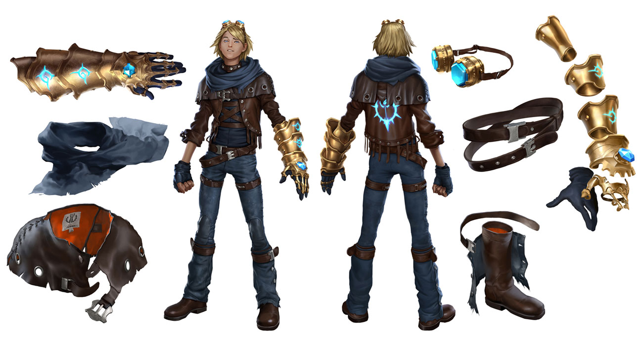Ezreal Concept Art from League of Legends