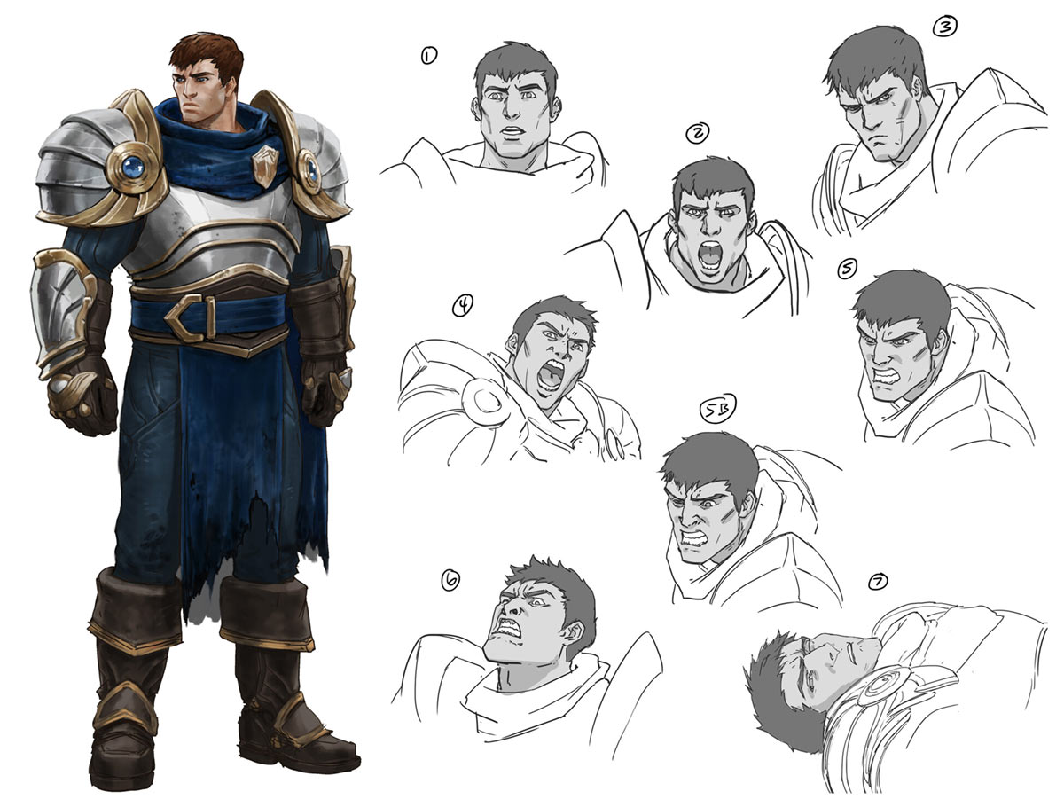 Garen Expressions Art from League of Legends