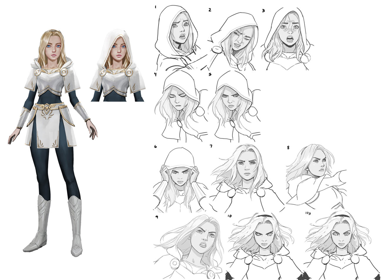 Lux Expressions Art from League of Legends