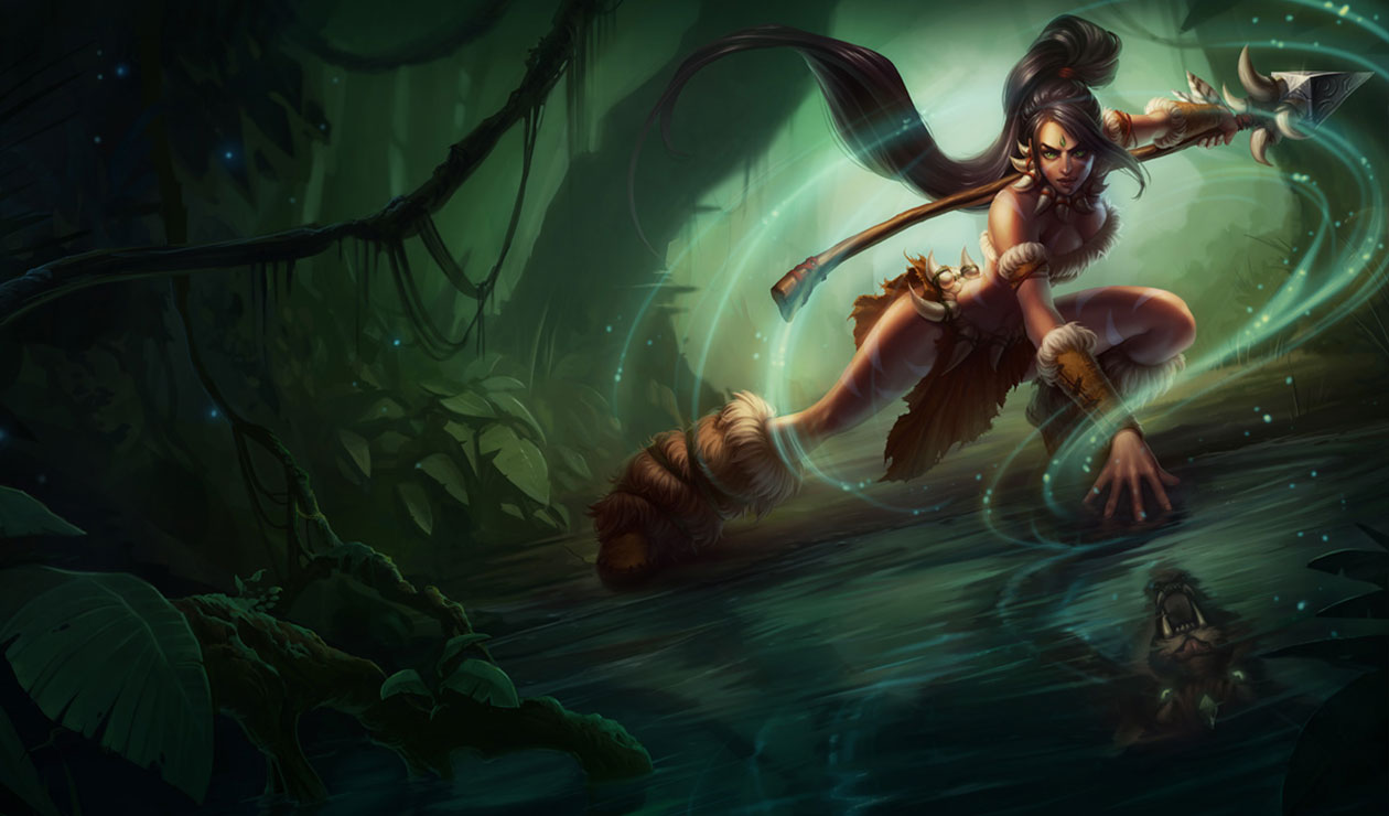 Nidalee, The Bestial Huntress Art from League of Legends