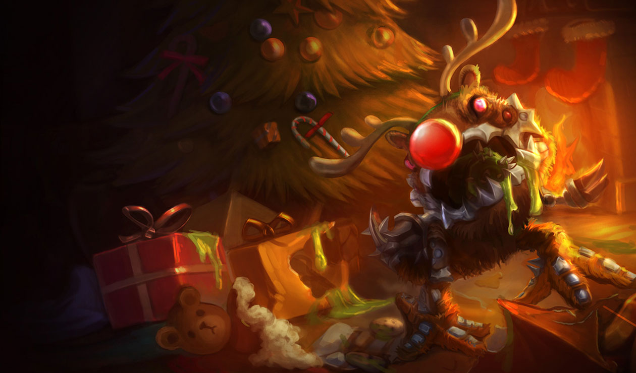 Reindeer Kog'Maw Art from League of Legends