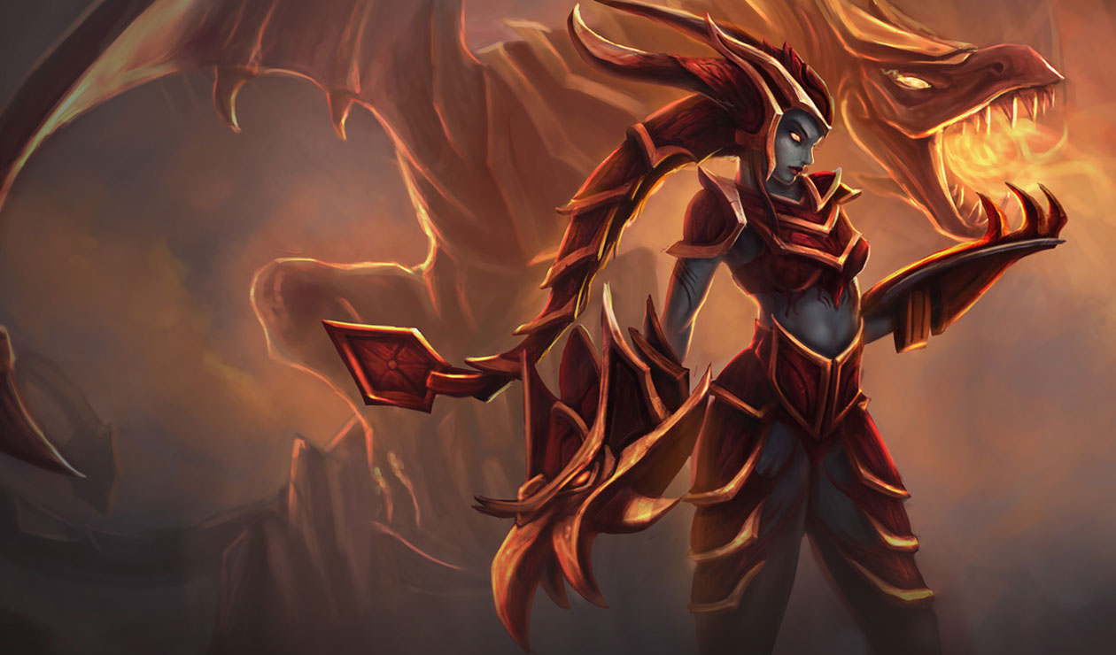 Shyvana, The Half-Dragon Art from League of Legends