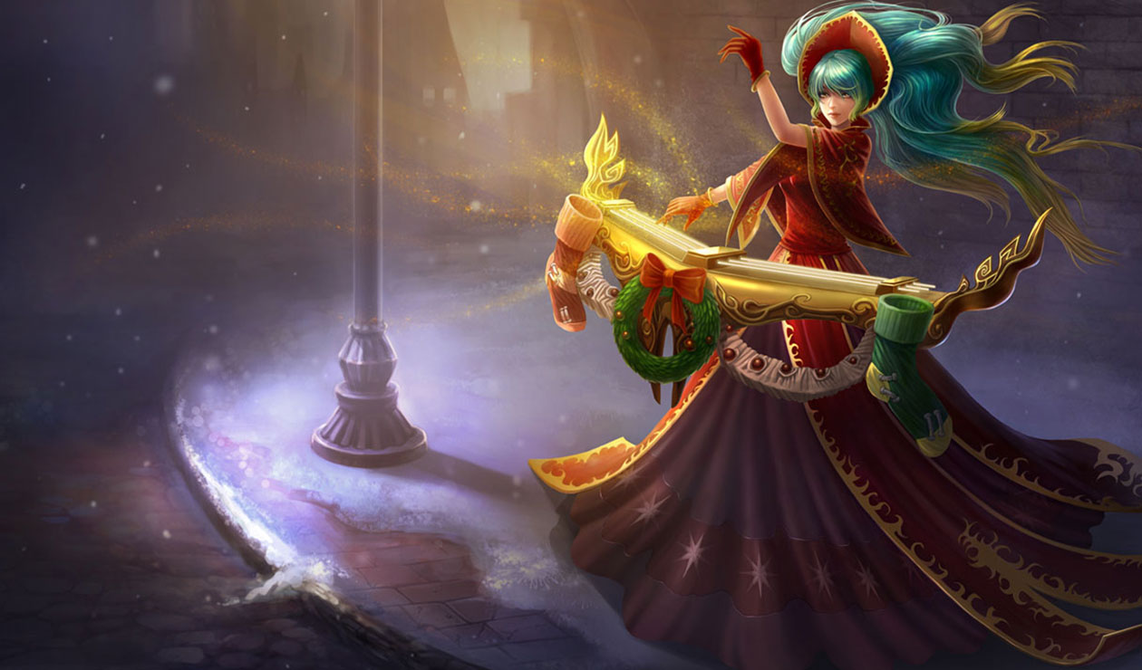 Silent Night Sona Art from League of Legends
