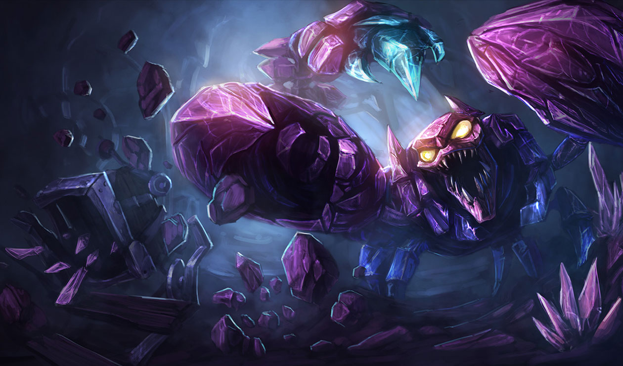Skarner, The Crystal Vanguard Art from League of Legends