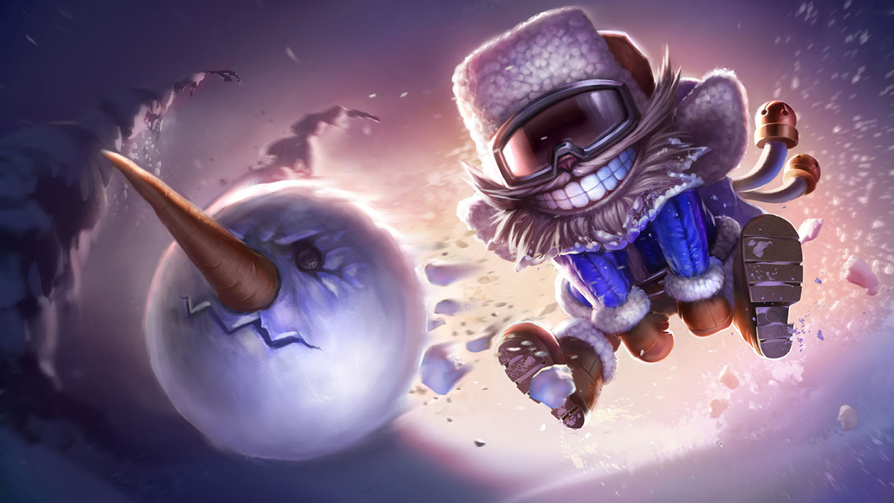 Snow Day Ziggs Art from League of Legends