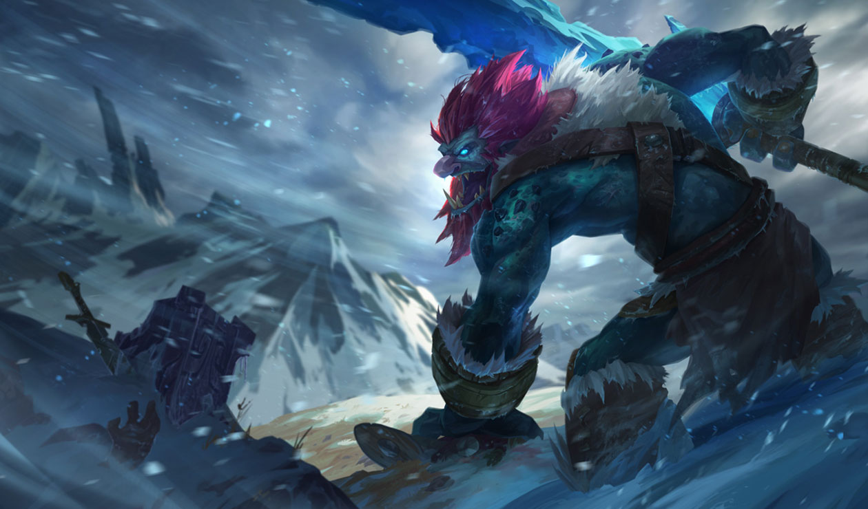 Trundle, The Troll King Art from League of Legends