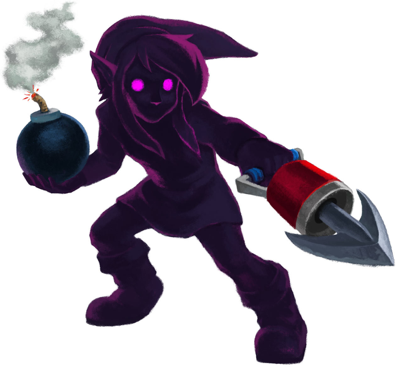 Dark Link Art from The Legend of Zelda: A Link Between Worlds