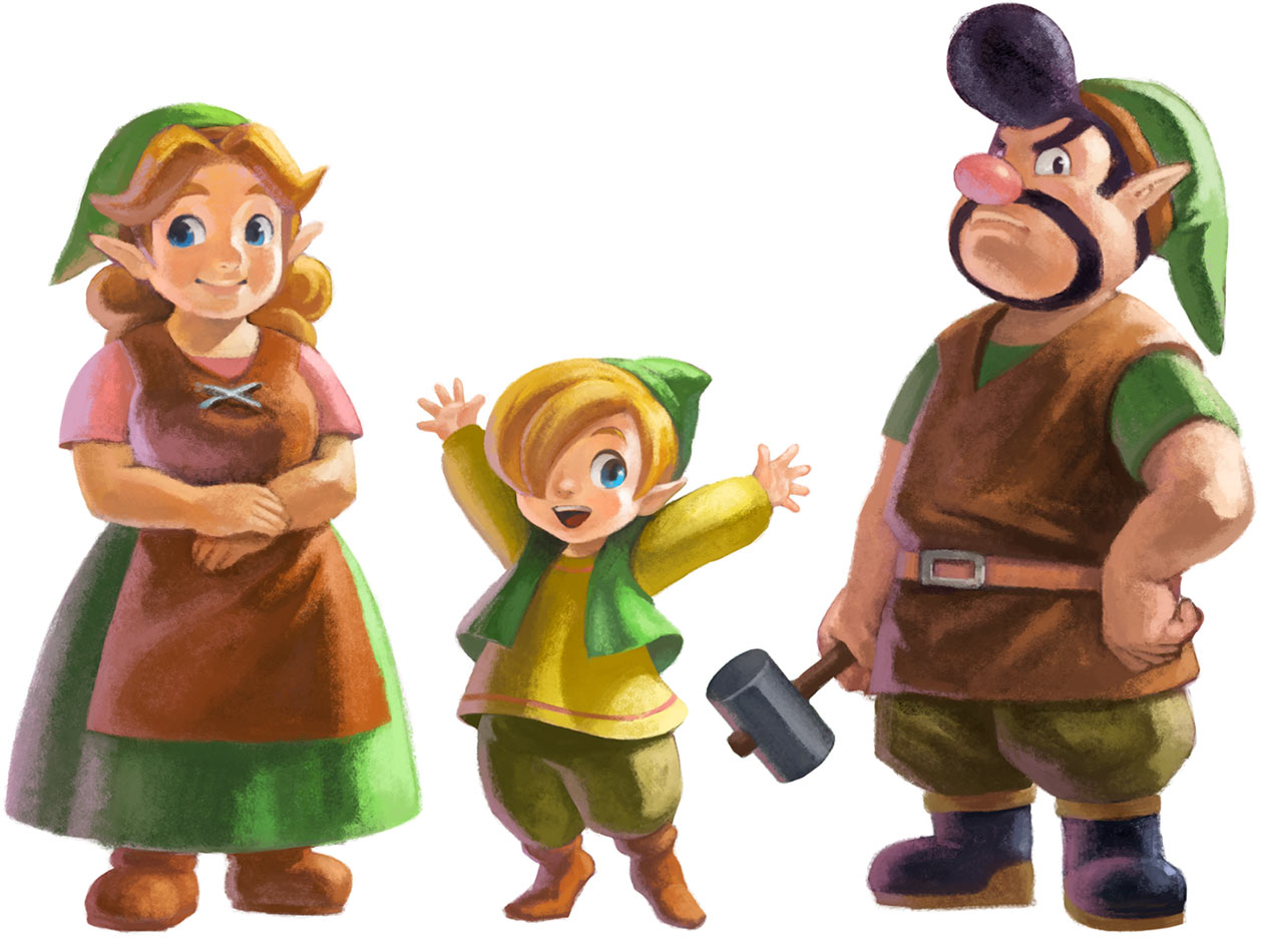 Gulley's Family Art from The Legend of Zelda: A Link Between Worlds