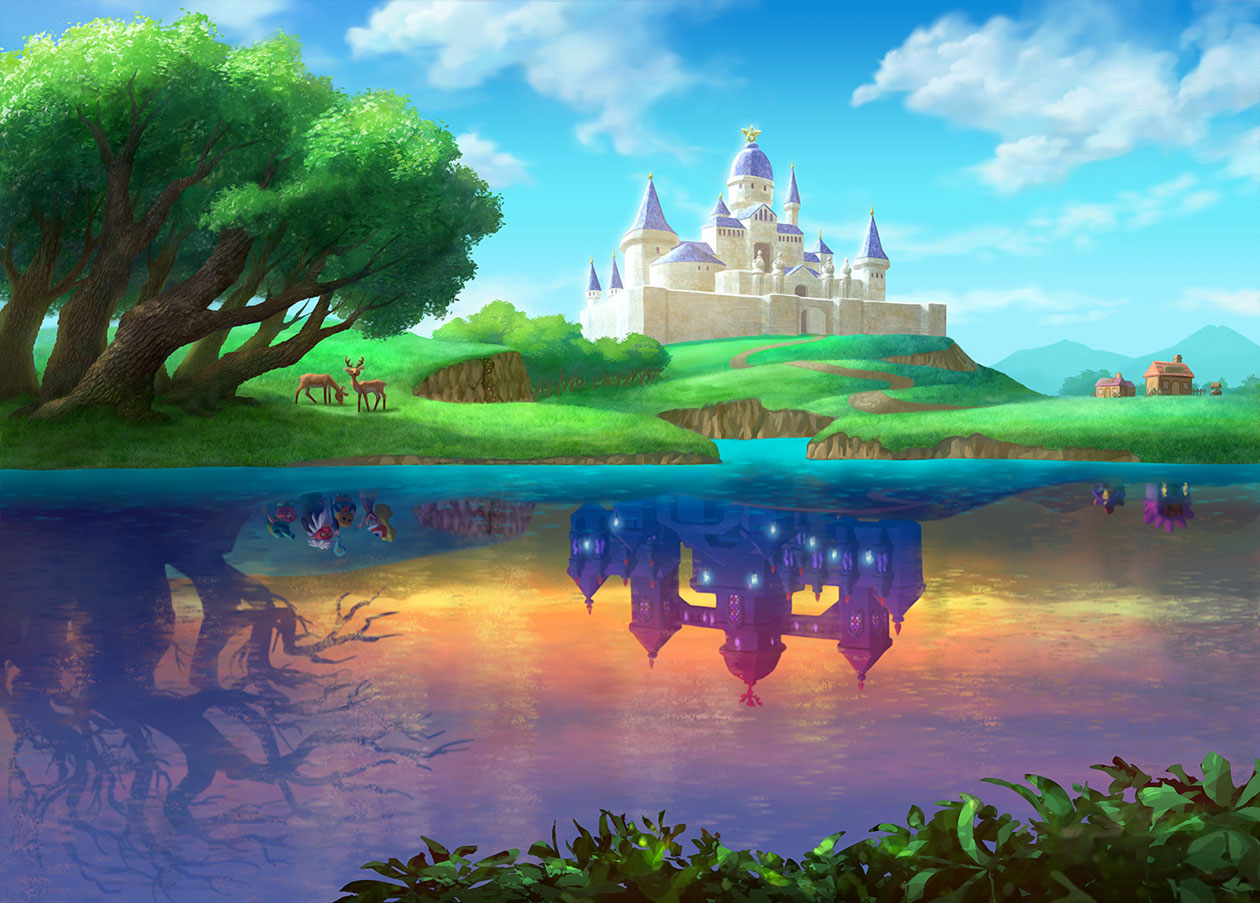 Hyrule & Lorule Art from The Legend of Zelda: A Link Between Worlds