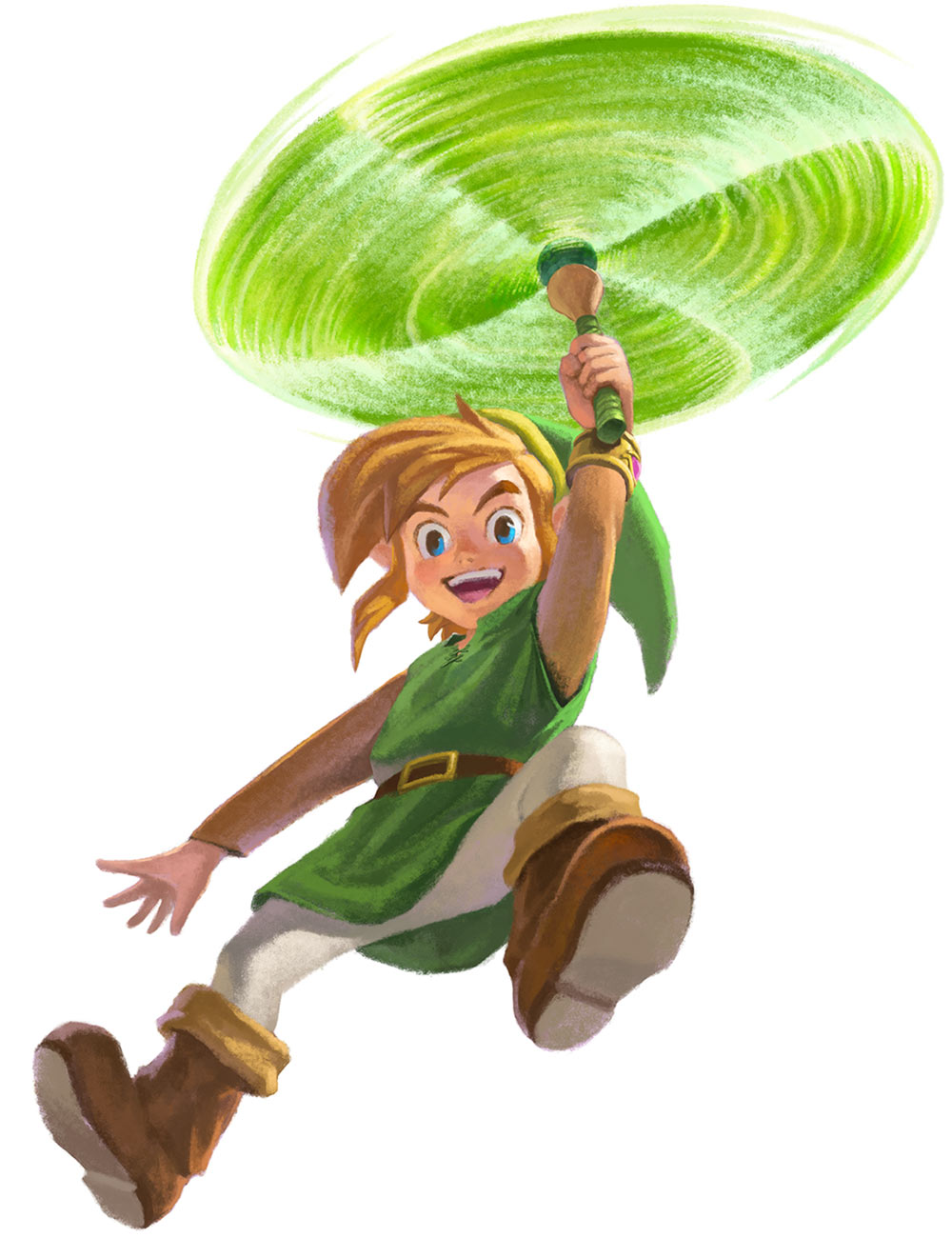 Link & Tornado Rod Art from The Legend of Zelda: A Link Between Worlds