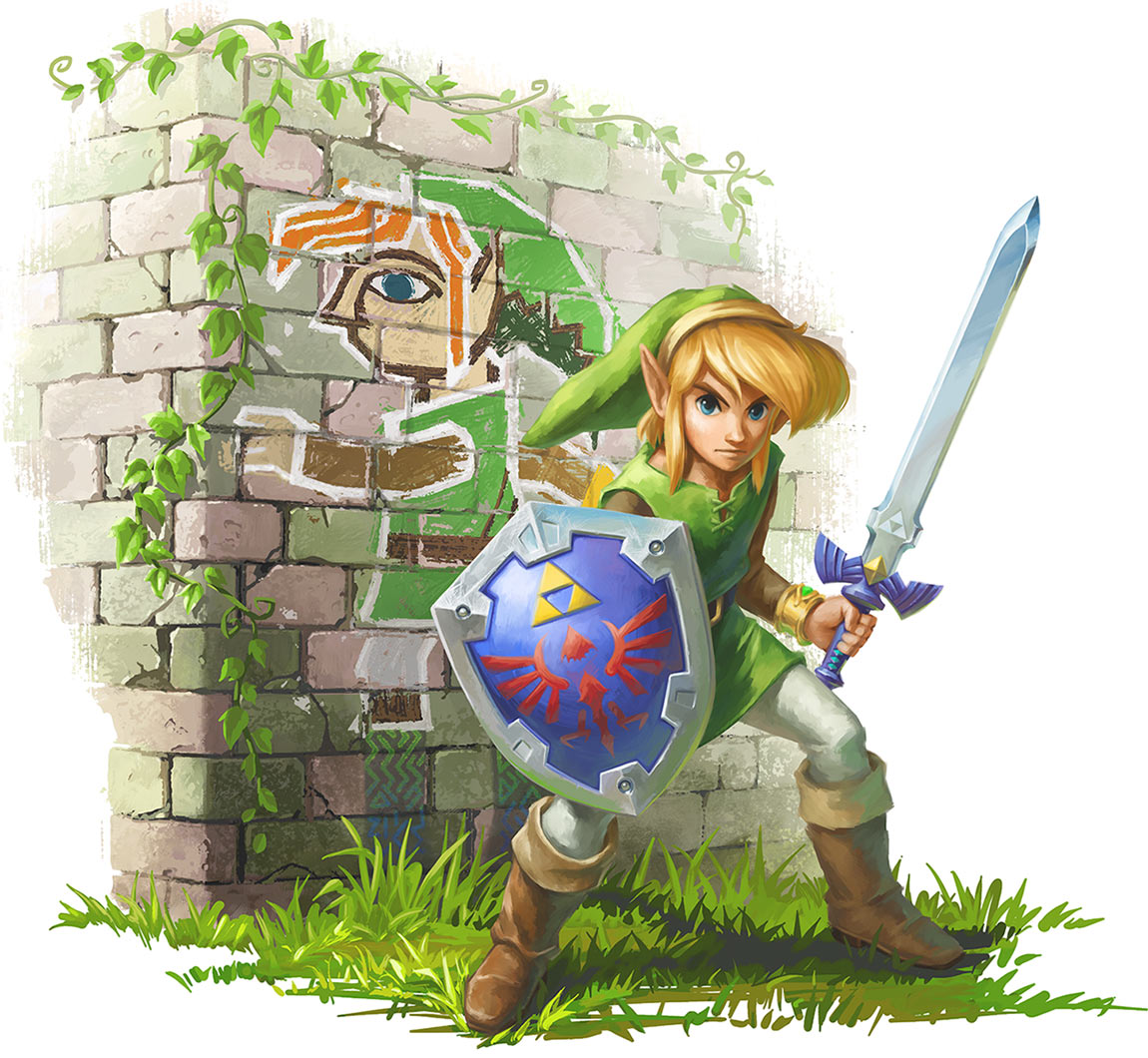 Link Main Visual Art from The Legend of Zelda: A Link Between Worlds