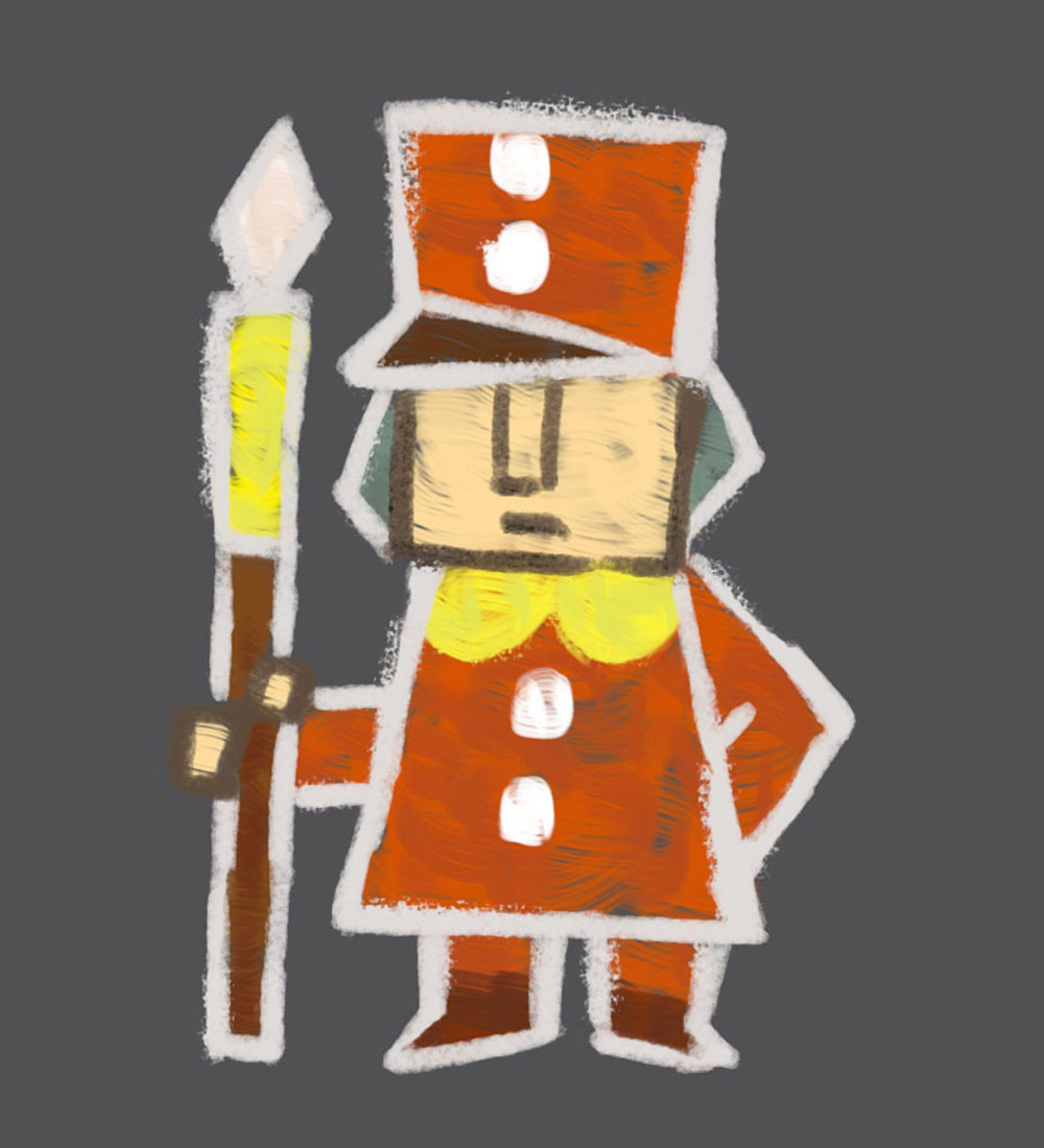 Soldier Painting Art from The Legend of Zelda: A Link Between Worlds