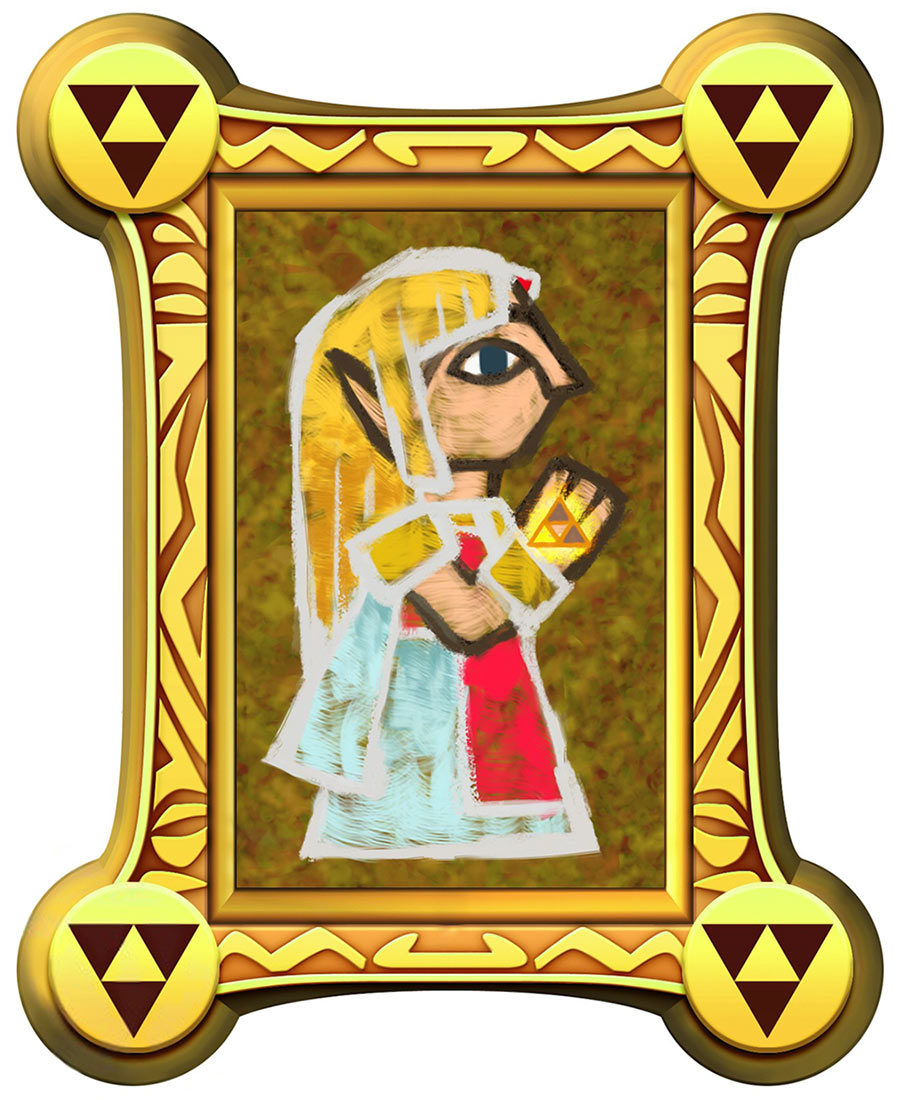 Zelda Painting Art from The Legend of Zelda: A Link Between Worlds