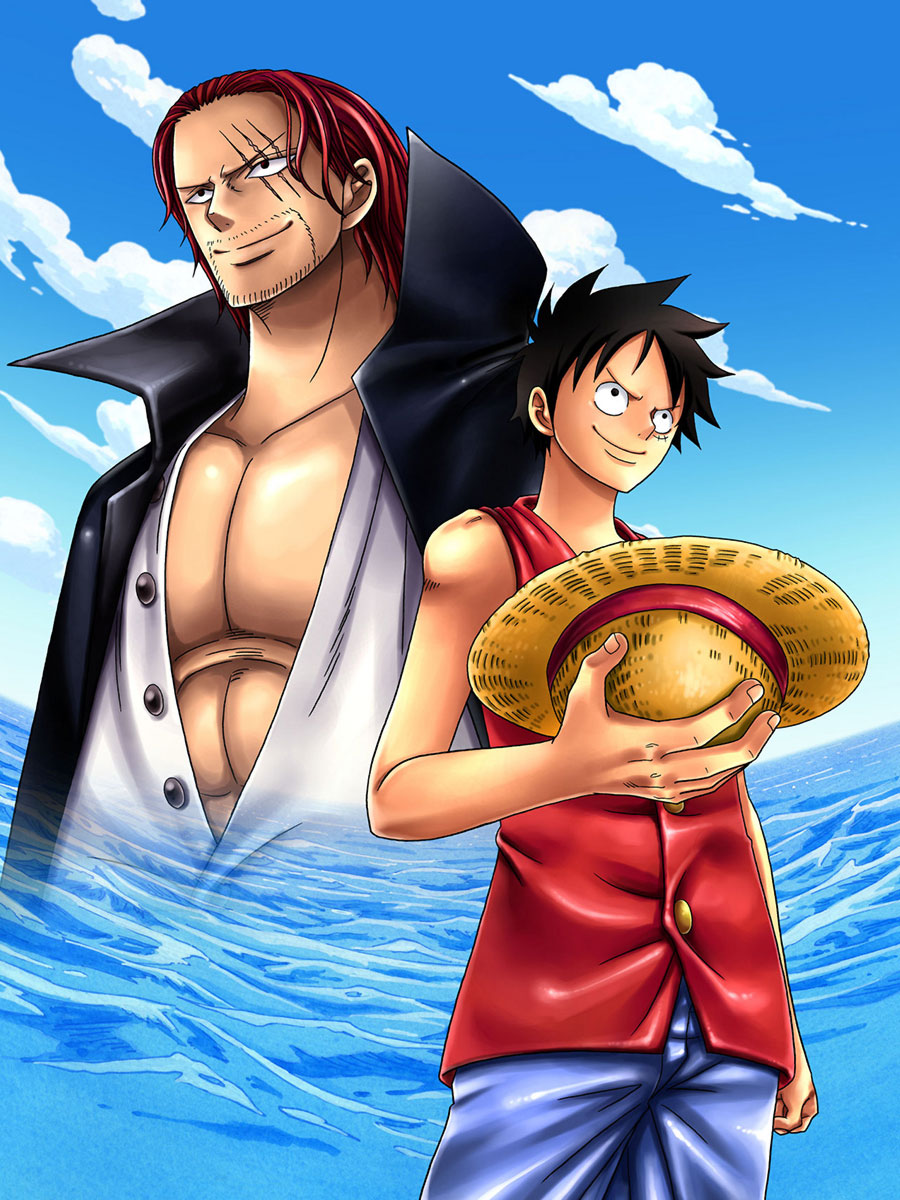 Shanks & Luffy Art from One Piece: Romance Dawn