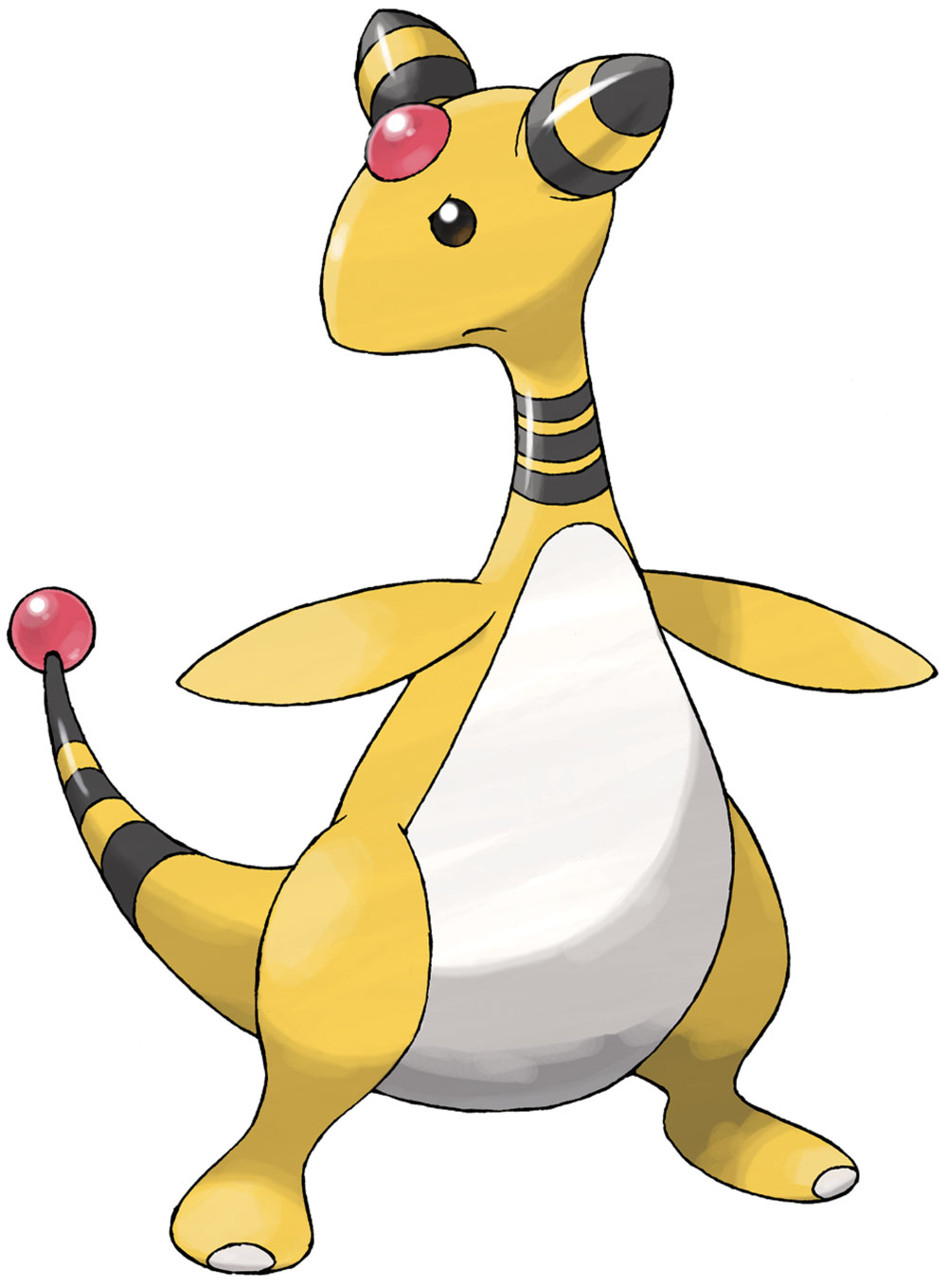 Ampharos Art from Pokémon HeartGold and SoulSilver