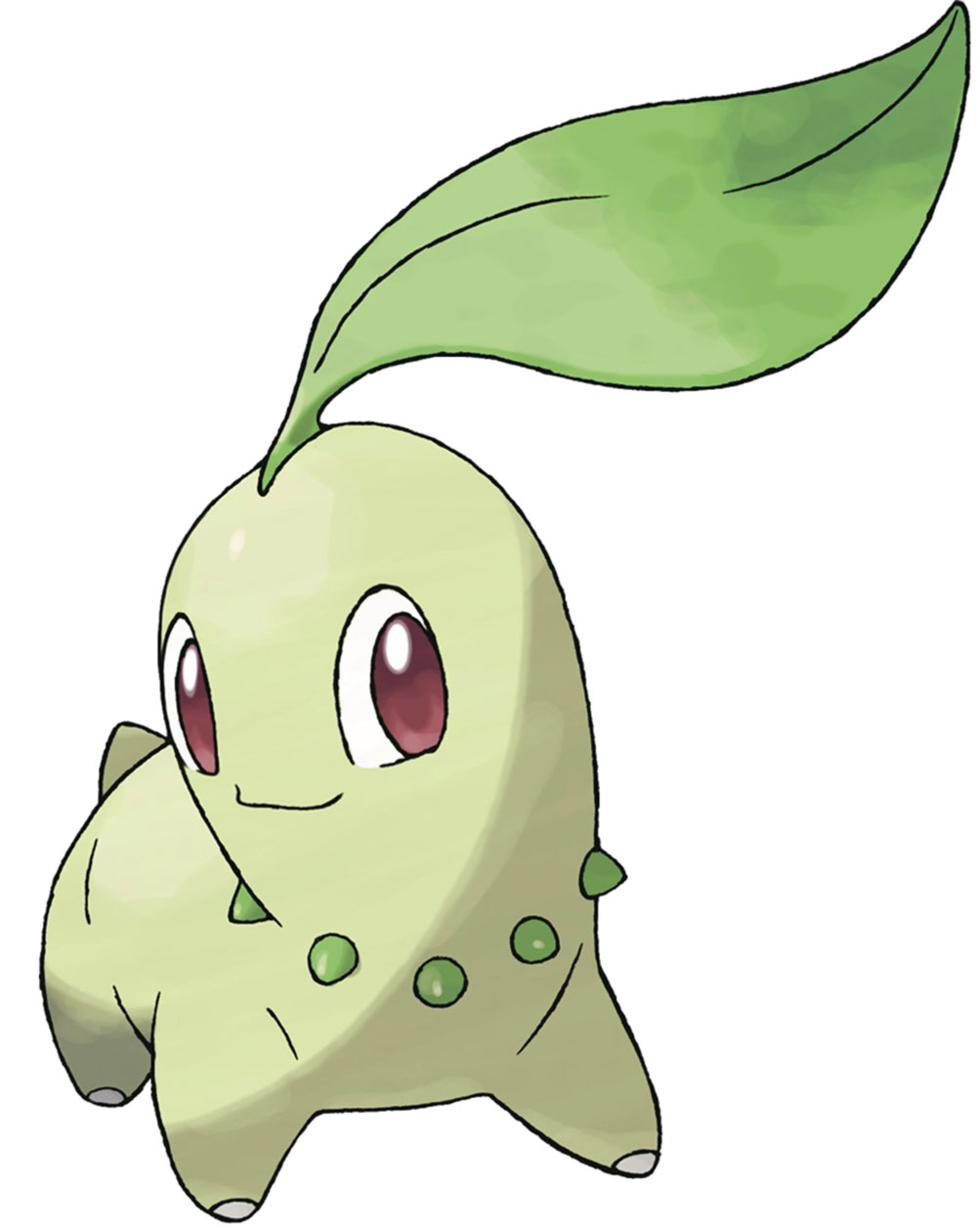 Chikorita Art from Pokémon HeartGold and SoulSilver