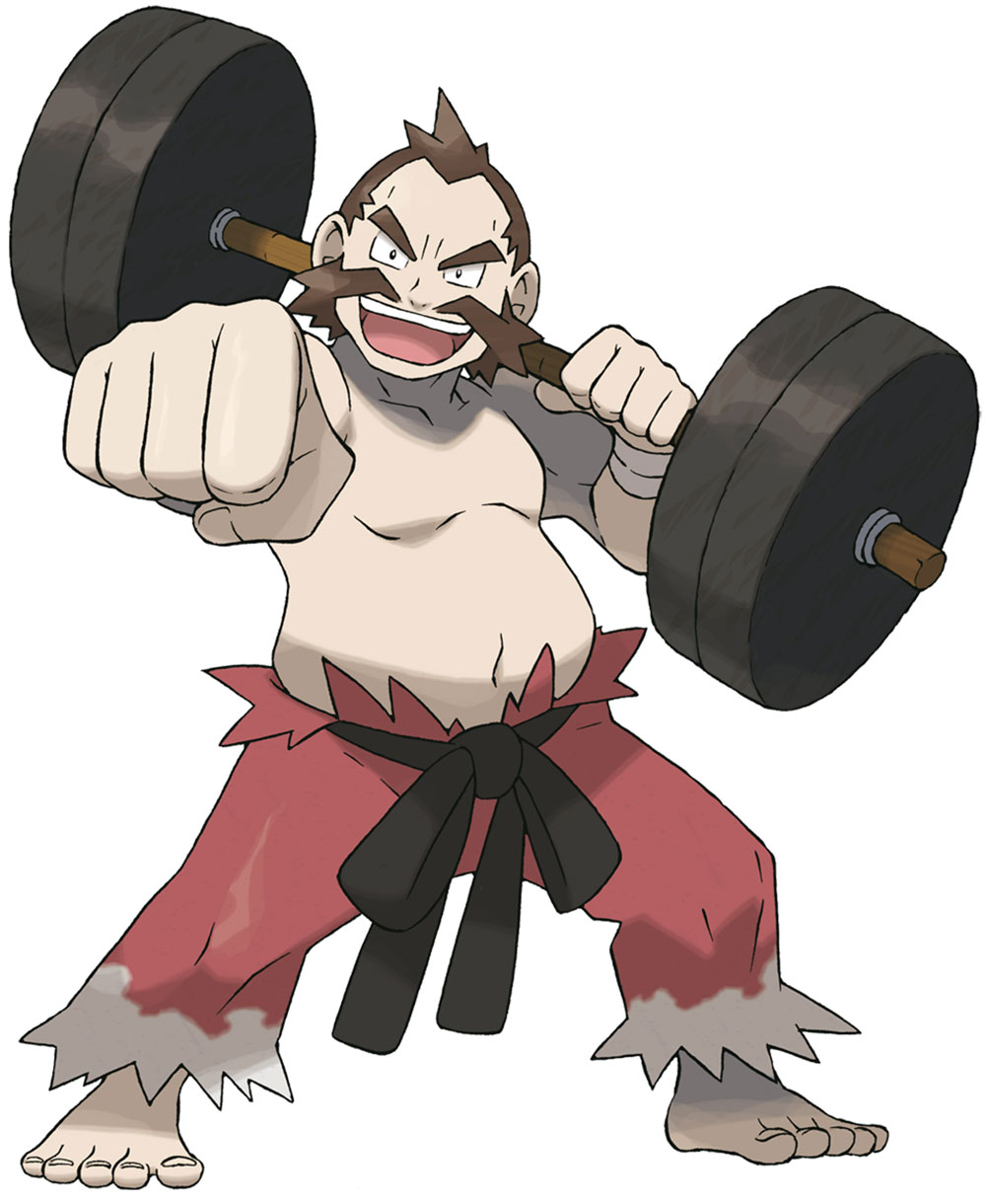 Chuck Art from Pokémon HeartGold and SoulSilver