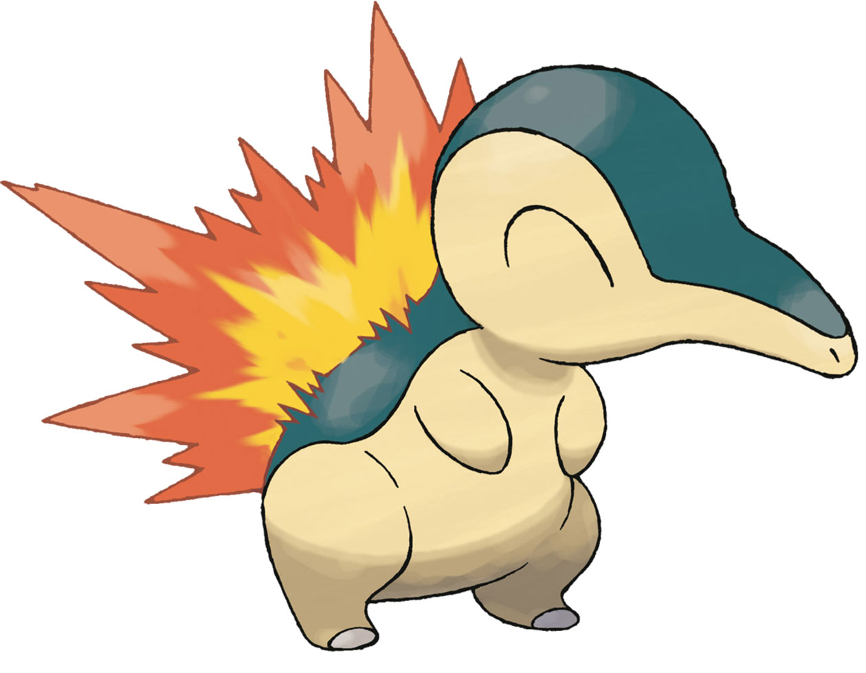 Cyndaquil Art from Pokémon HeartGold and SoulSilver