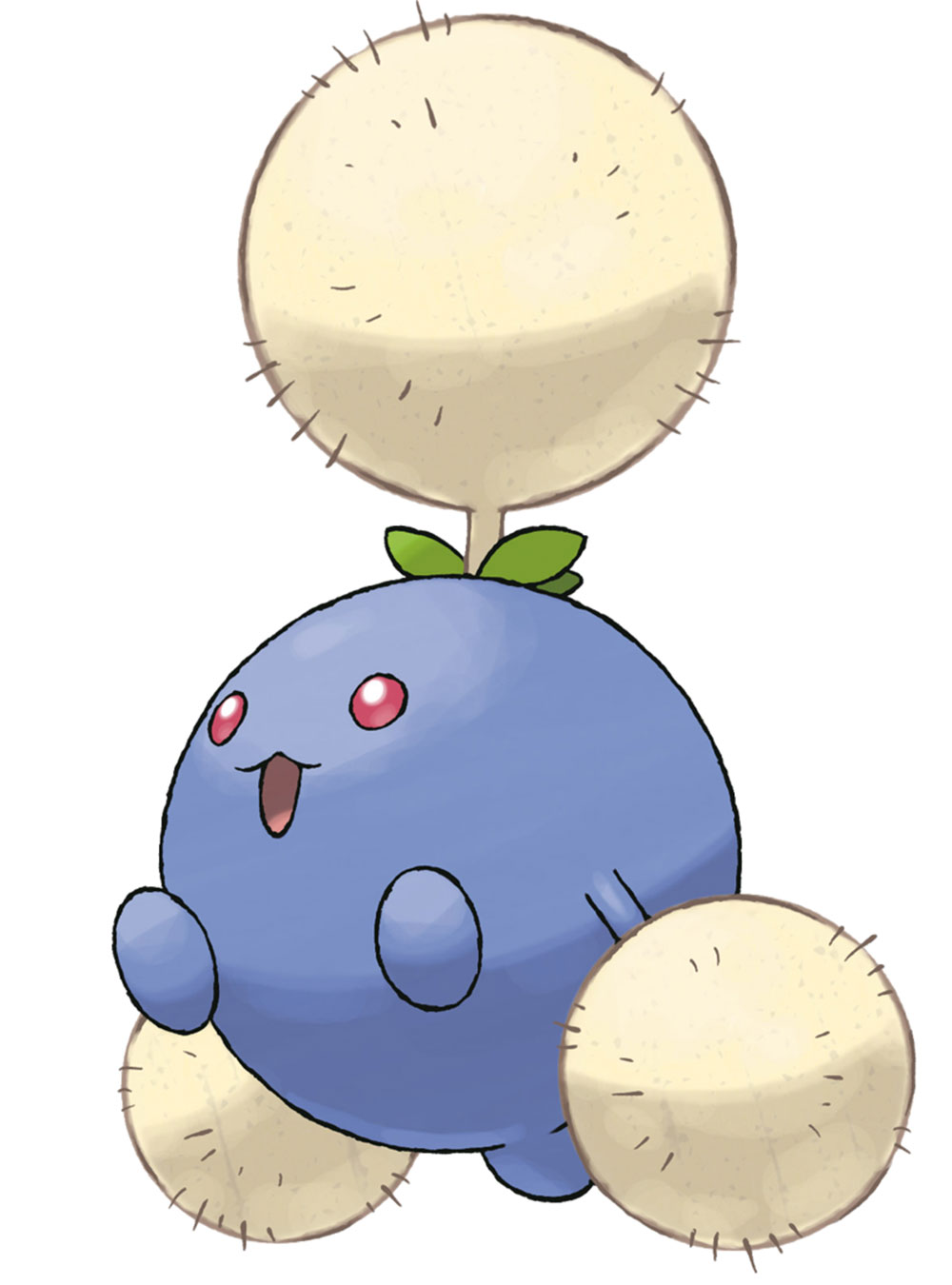Jumpluff Art from Pokémon HeartGold and SoulSilver