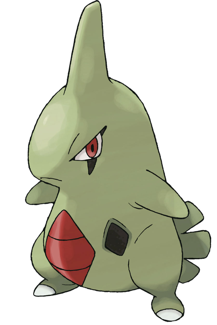Larvitar Art from Pokémon HeartGold and SoulSilver