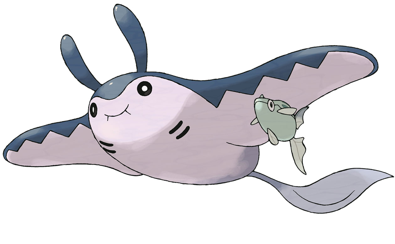 Mantine Art from Pokémon HeartGold and SoulSilver