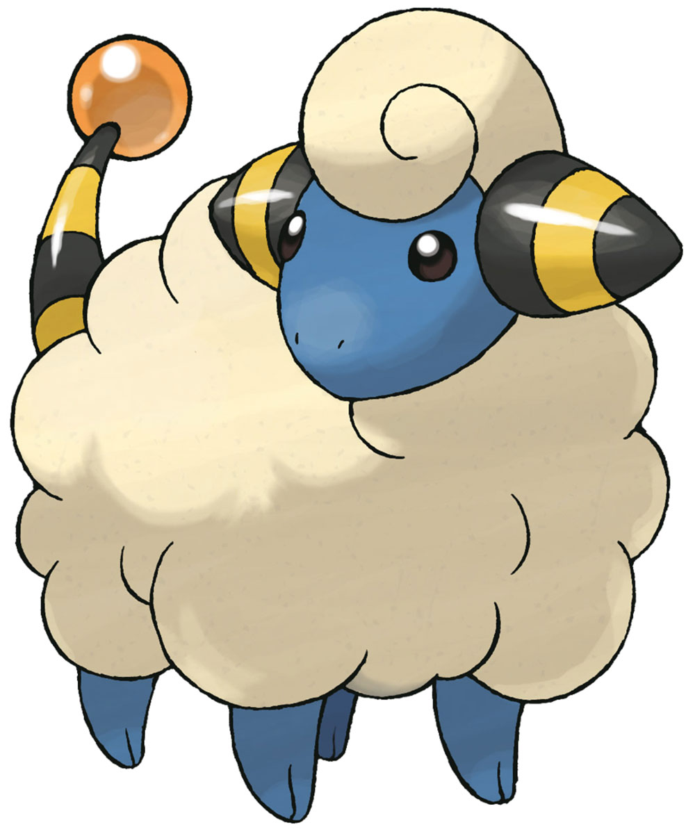 Mareep Art from Pokémon HeartGold and SoulSilver