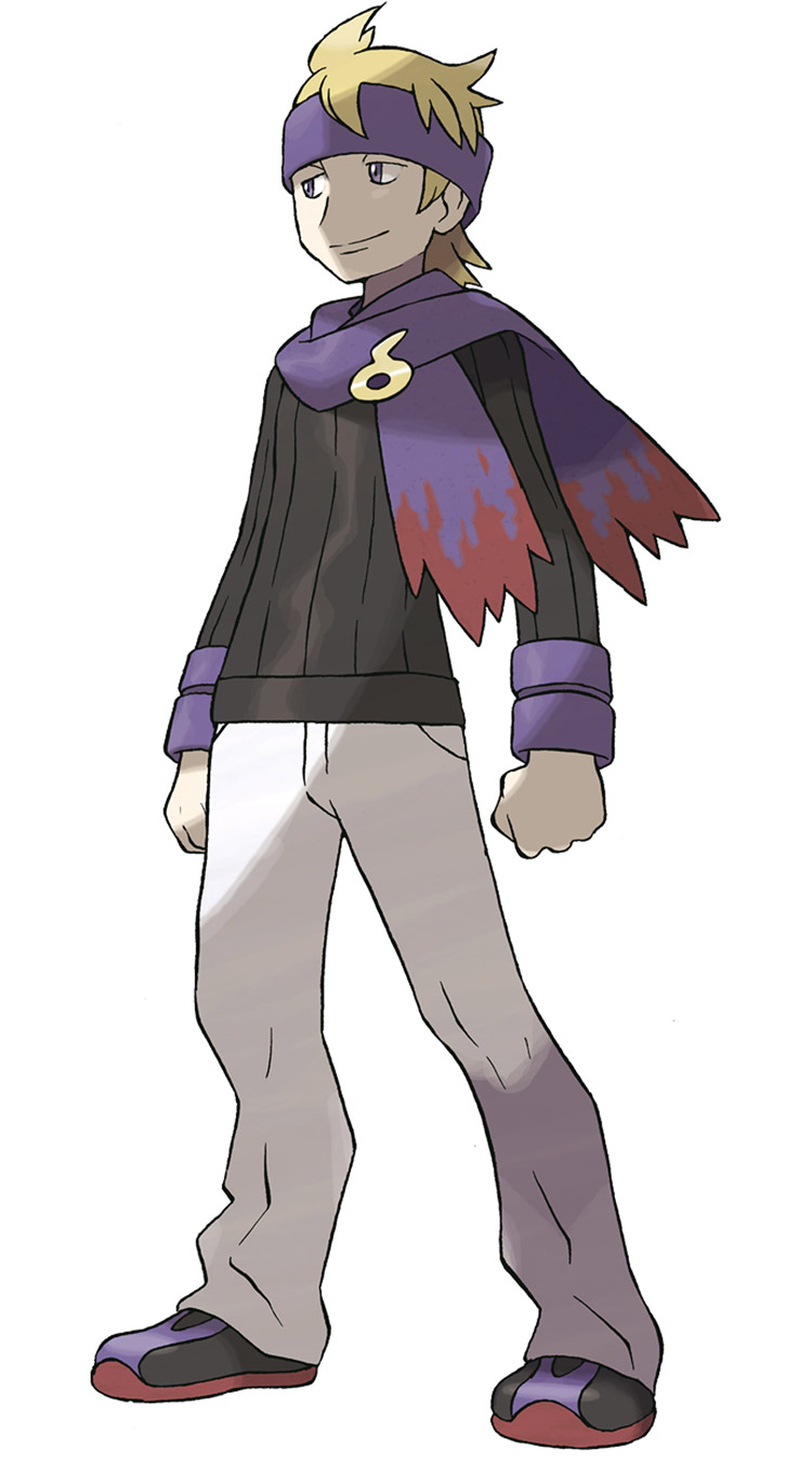Morty Art from Pokémon HeartGold and SoulSilver