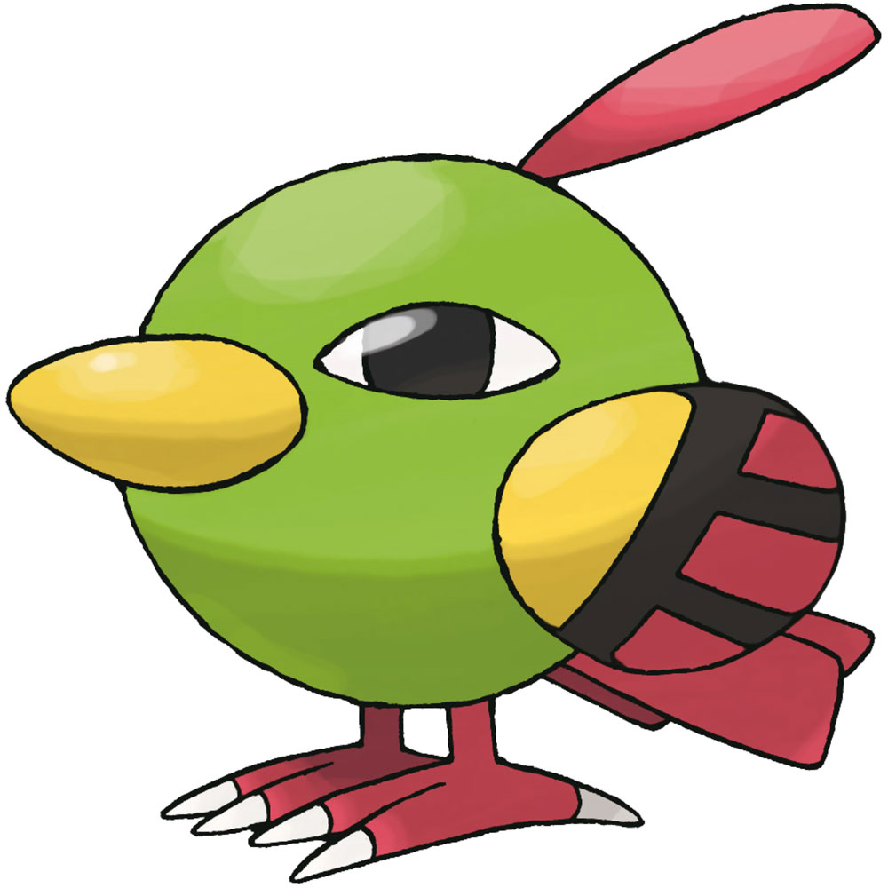 Natu Art from Pokémon HeartGold and SoulSilver