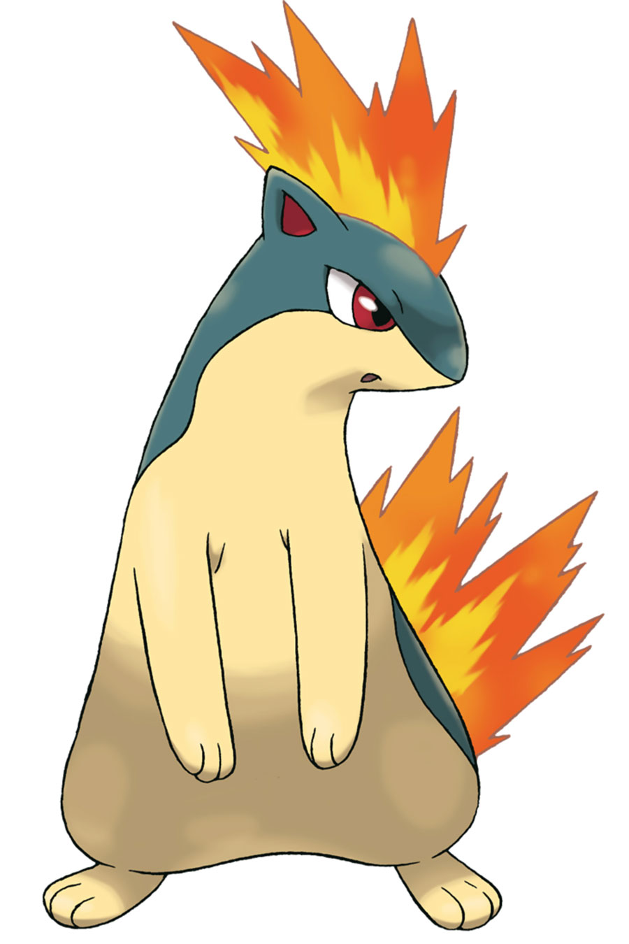 Quilava Art from Pokémon HeartGold and SoulSilver