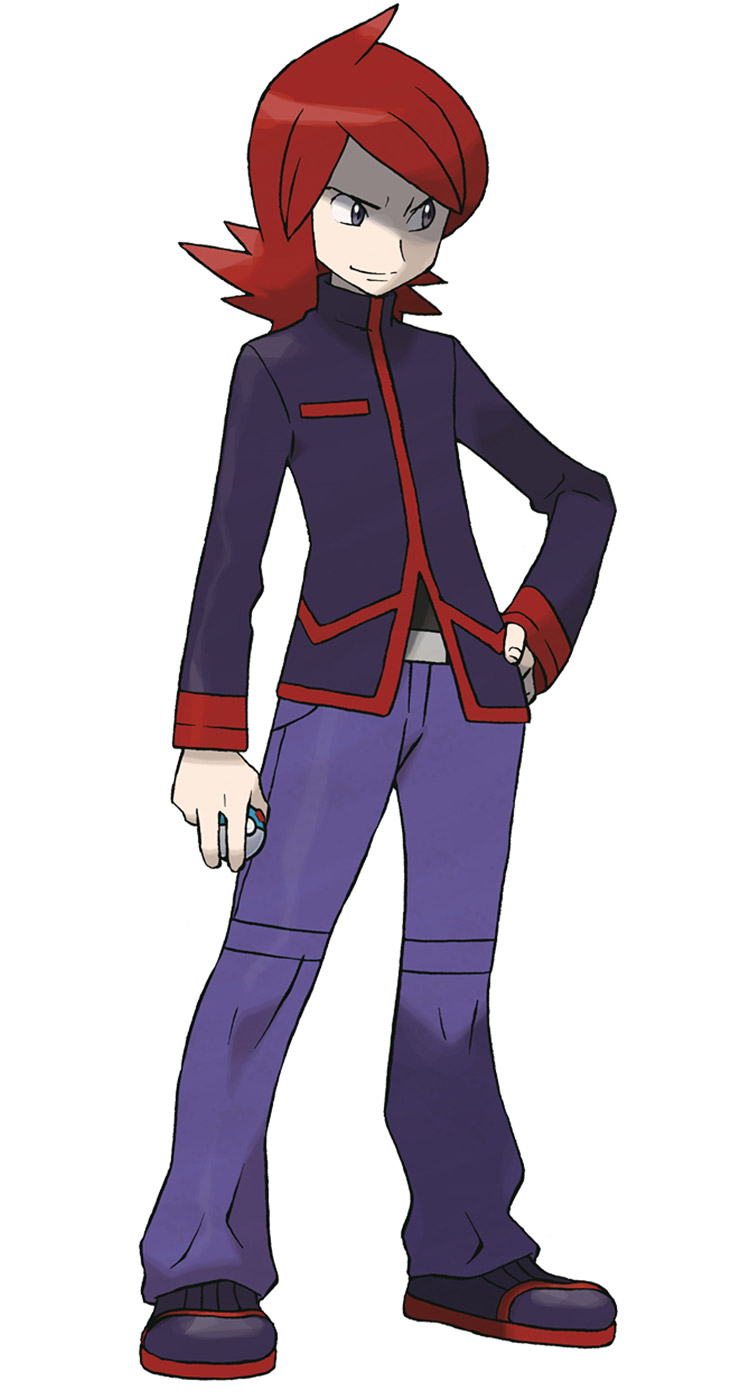 Rival Art from Pokémon HeartGold and SoulSilver