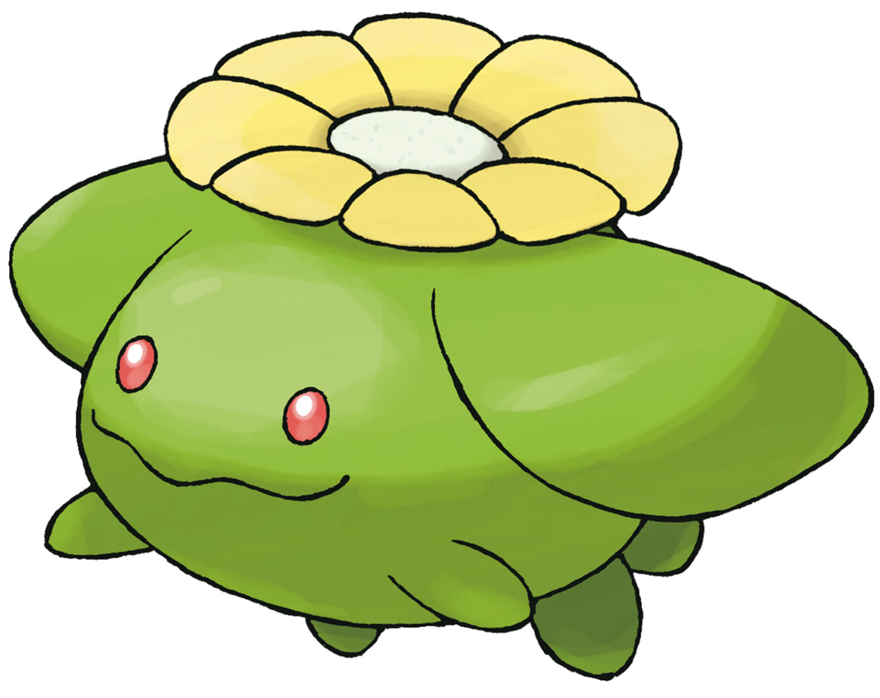 Skiploom Art from Pokémon HeartGold and SoulSilver