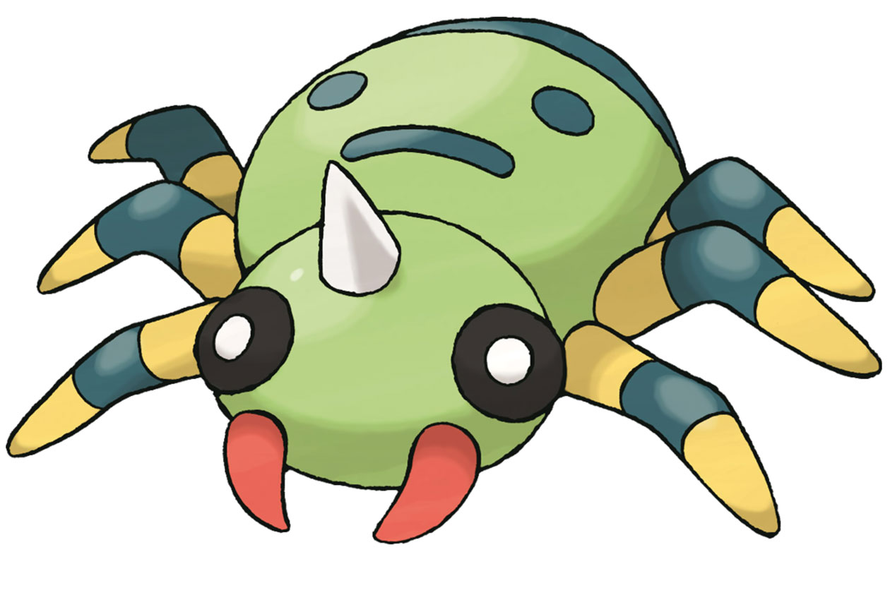 Spinarak Art from Pokémon HeartGold and SoulSilver