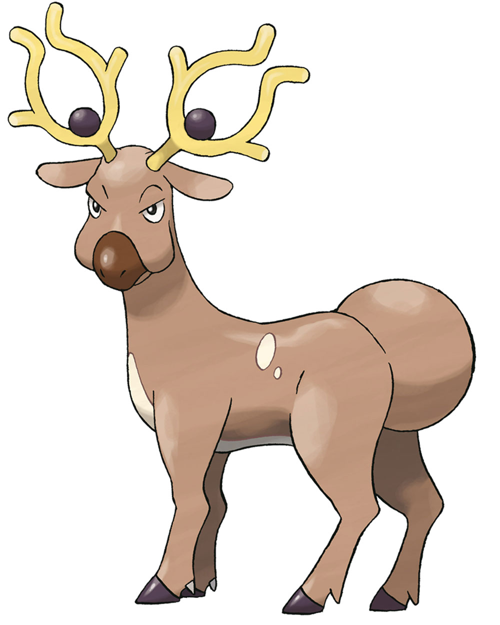 Stantler Art from Pokémon HeartGold and SoulSilver