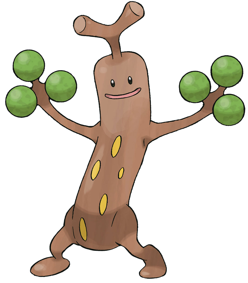 Sudowoodo Art from Pokémon HeartGold and SoulSilver