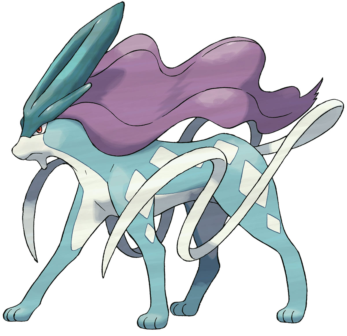 Suicune Art from Pokémon HeartGold and SoulSilver
