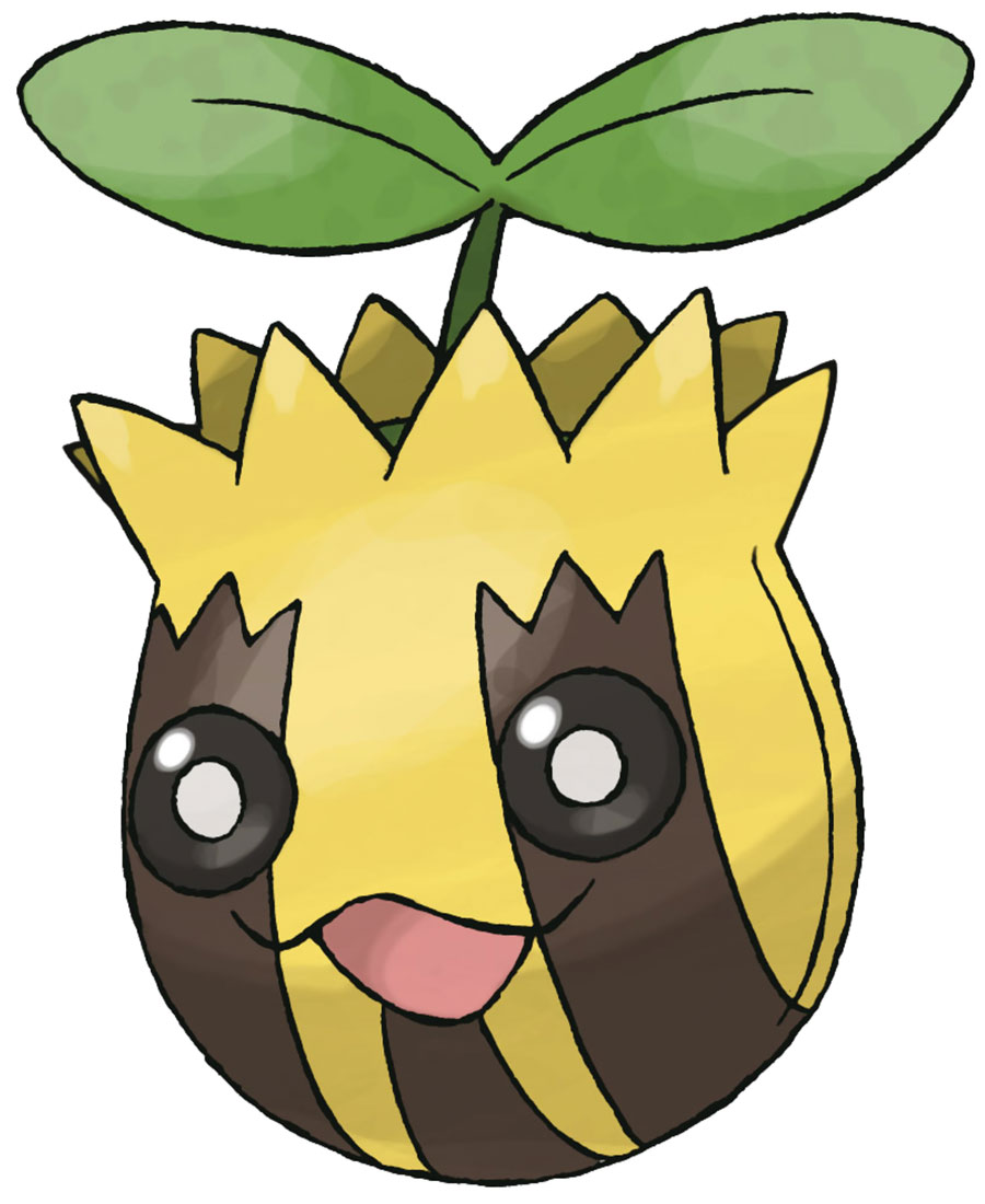 Sunkern Art from Pokémon HeartGold and SoulSilver