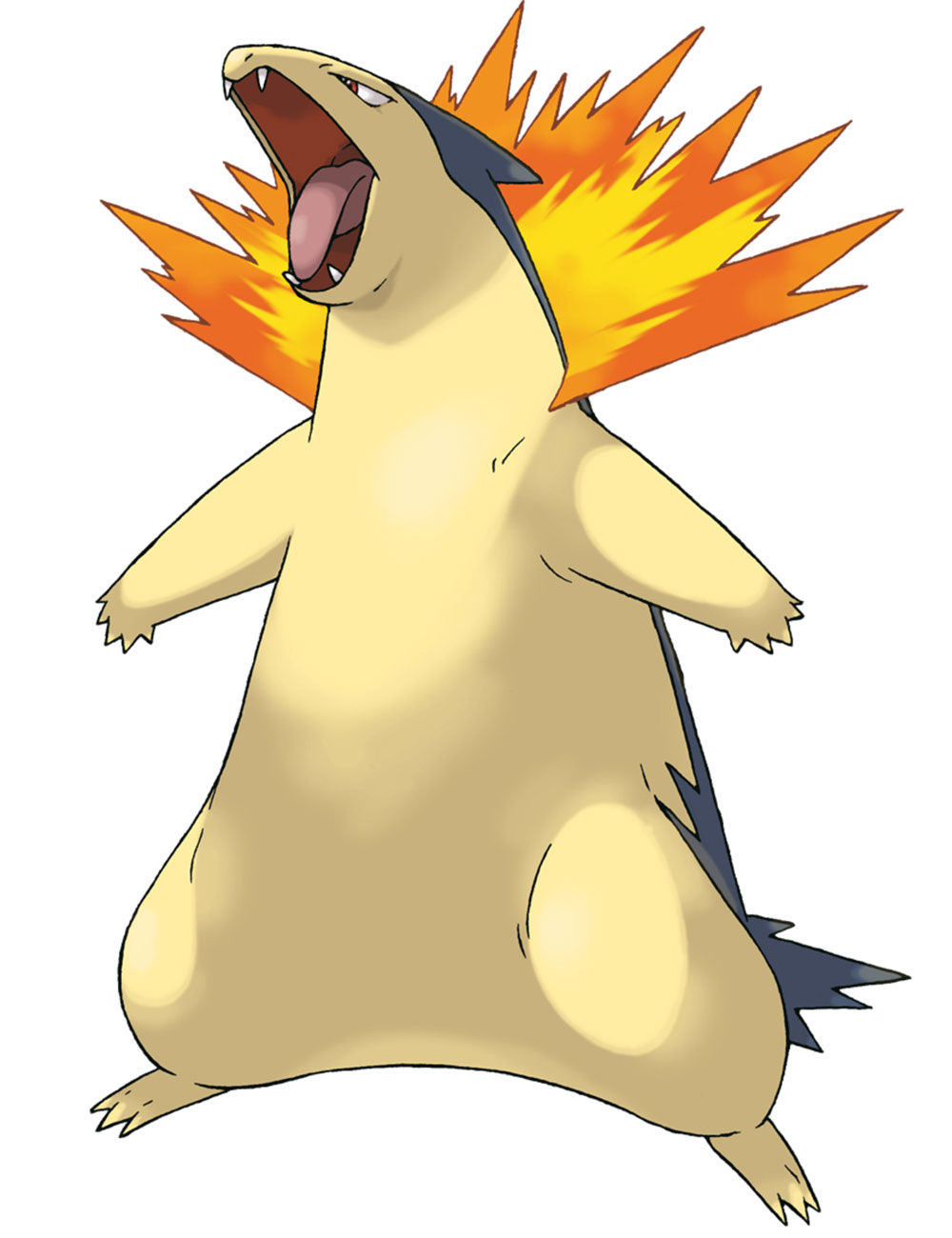 Typhlosion Art from Pokémon HeartGold and SoulSilver