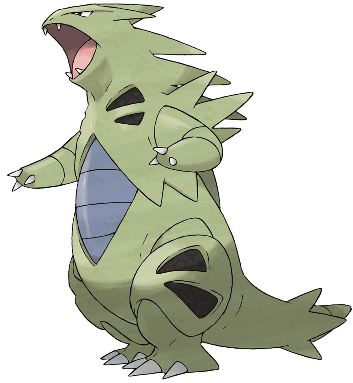 Tyranitar Art from Pokémon HeartGold and SoulSilver