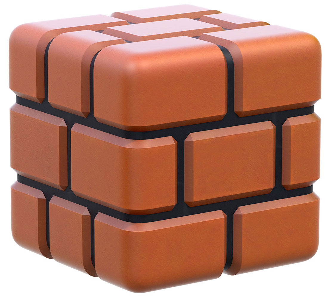 Brick Block Art from Super Mario 3D World
