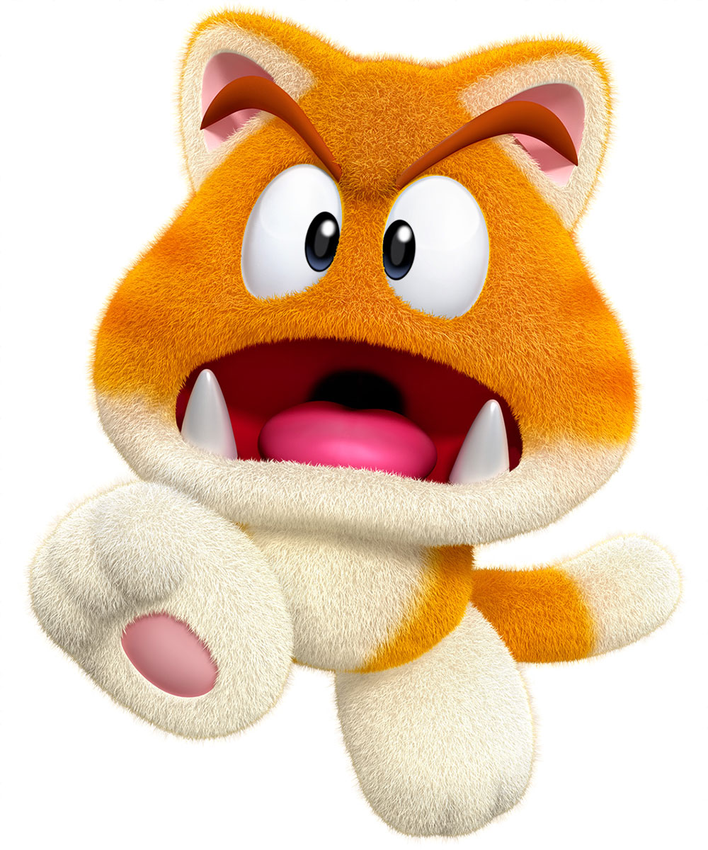 Cat Goomba Art from Super Mario 3D World