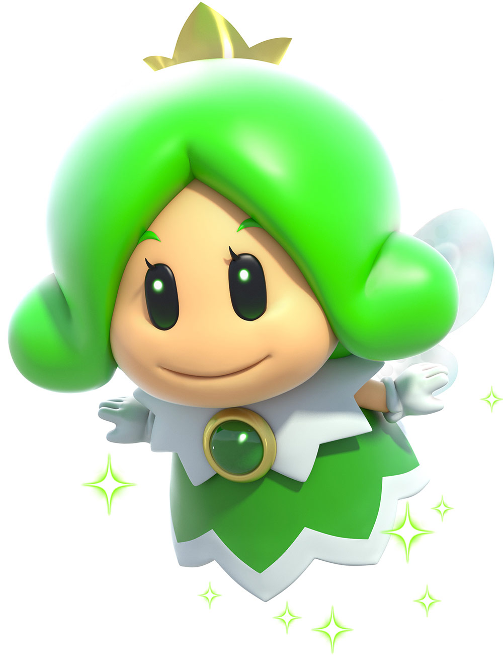 Green Fairy Art from Super Mario 3D World