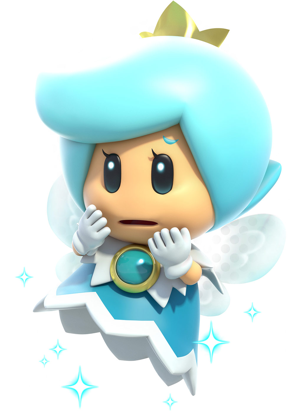 Light Blue Fairy Art from Super Mario 3D World