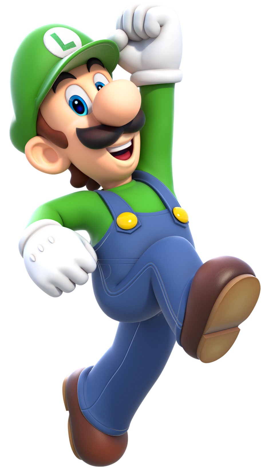 Luigi Jumping Art from Super Mario 3D World